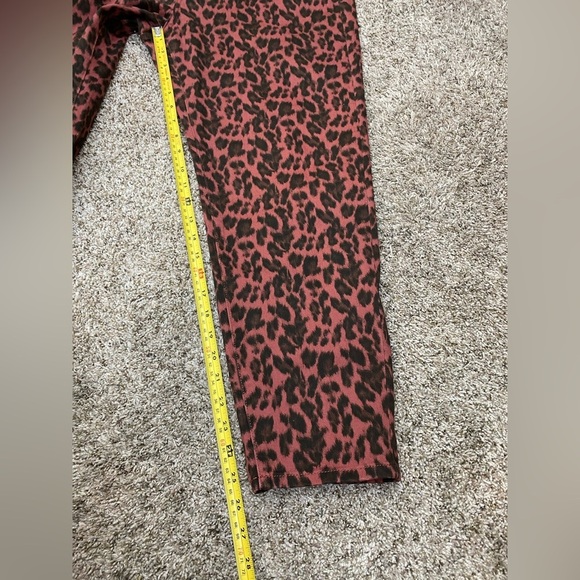 Soft Surroundings Jeans High Rise Leopard Skinny Brown Animal Print Pants 16 P - Picture 5 of 13